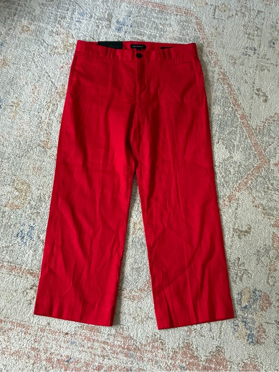 Banana Republic Pants - NWT Banana Republic Bold Red Wide-Leg Cropped Pants-Size 6